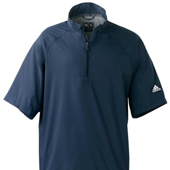 ADIDAS GOLF Mens Climaproof Short Sleeve Wind shirt Jacket Top - Picture 3 of 12